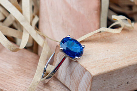 1.9920ct Oval Cut Blue Synthetic Spinel